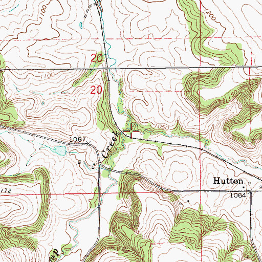 Topographic Map of Partridge Creek, MN