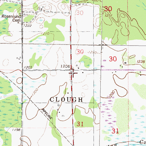 Topographic Map of School Number 85, MN