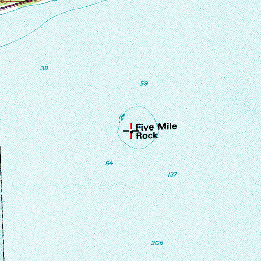 Topographic Map of Five Mile Rock, MN