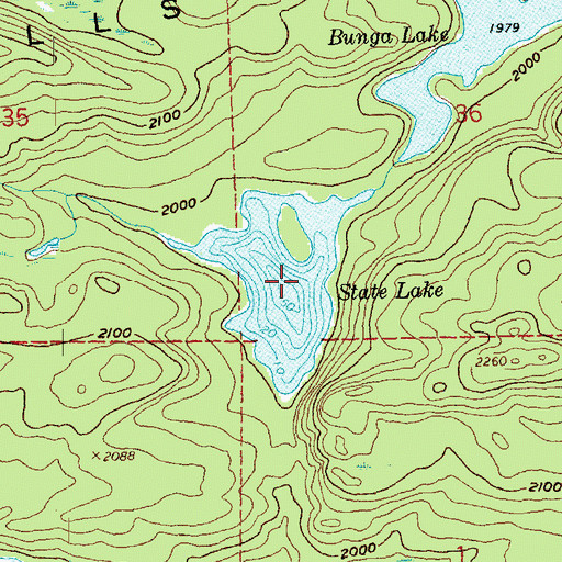 Topographic Map of State Lake, MN