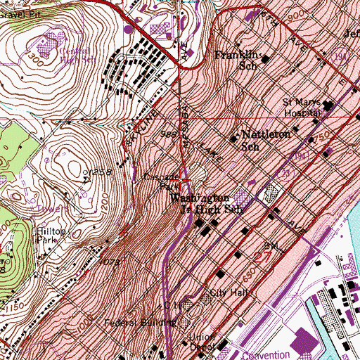 Topographic Map of Cascade Park, MN