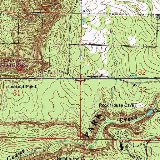 Topographic Map of West (historical), AR
