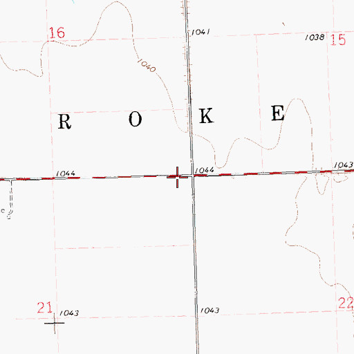 Topographic Map of Township of Croke, MN