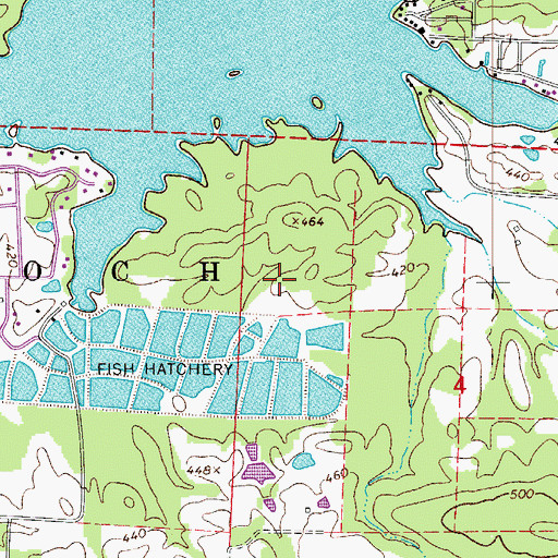 Topographic Map of Township of Antioch (historical), AR