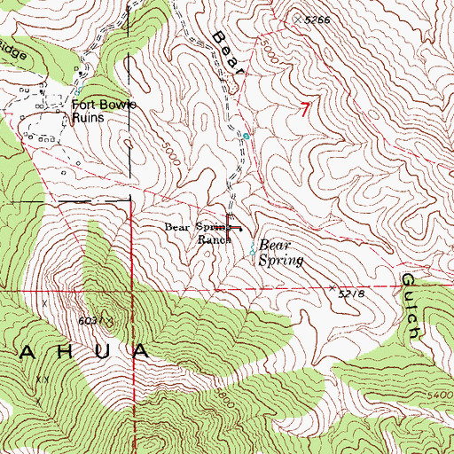 Topographic Map of Knape Ranch, AZ