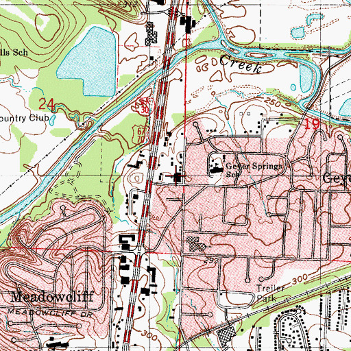 Topographic Map of Central Arkansas Christian Elementary School, AR