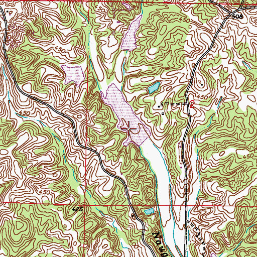 Topographic Map of Chiwapa Structure 49 Dam, MS