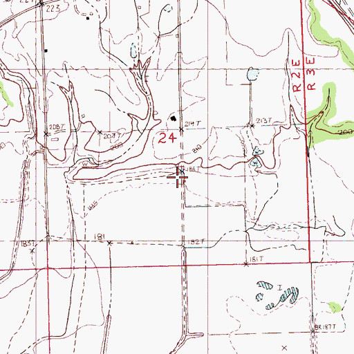 Topographic Map of Rosewall School (historical), MS