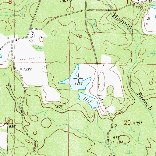 Topographic Map of Merts Bond Lake Dam, MS