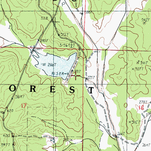 Topographic Map of Y-19c-1 Dam, MS