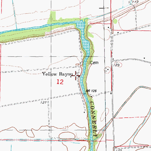Topographic Map of Township of Oden (historical), AR