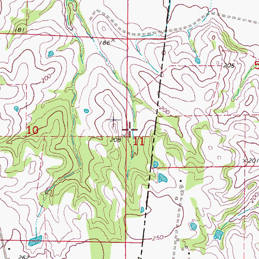 Topographic Map of Foxtrap (historical), MS