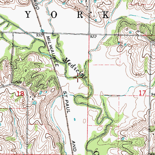Topographic Map of Buckworth Creek, MO