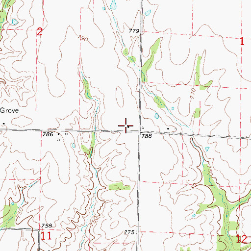 Topographic Map of Robinson School (historical), MO