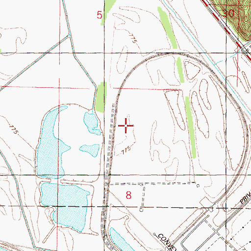 Topographic Map of Wrights Slough (historical), MO