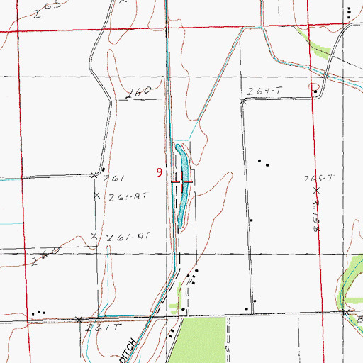 Topographic Map of Swan Hole, MO