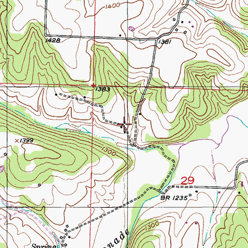 Topographic Map of Umpire, MO
