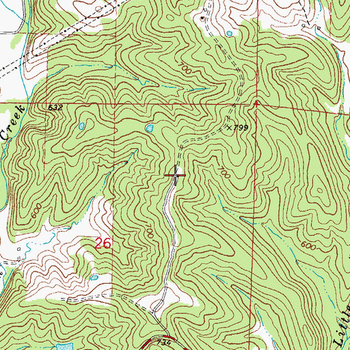 Topographic Map of Tavern Hill School, MO