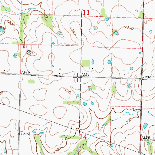 Topographic Map of Unionjoy School (historical), MO