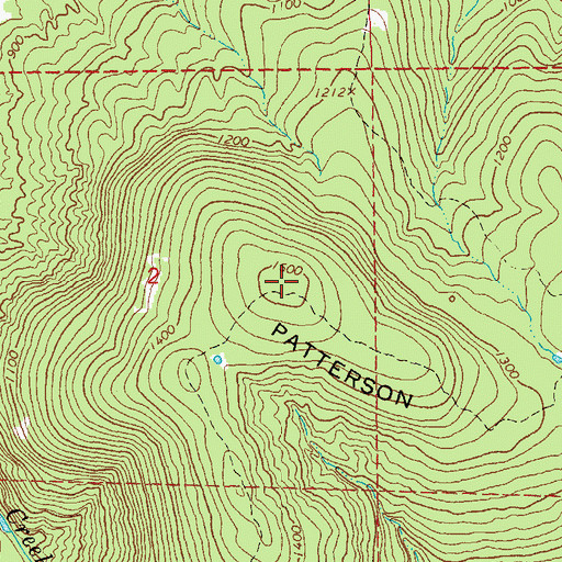 Topographic Map of Patterson Mountain, MO