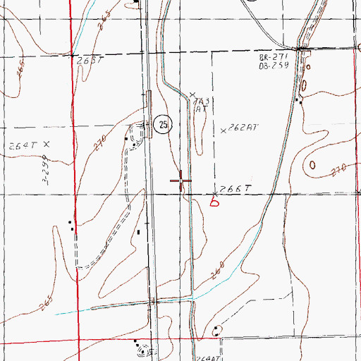 Topographic Map of Lateral Number 2, MO