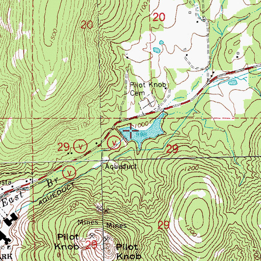 Topographic Map of Pilot Knob Pellet Company Lake Number 2, MO