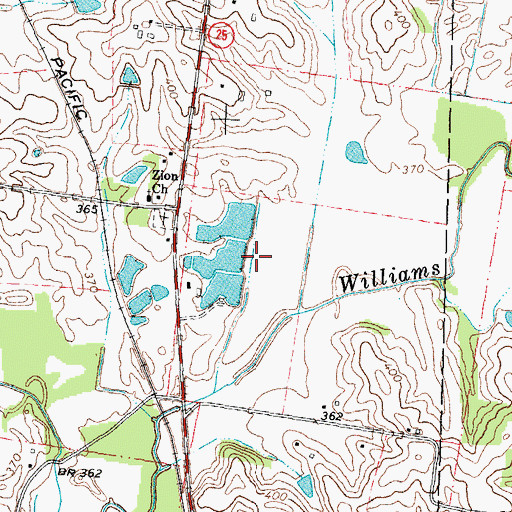 Topographic Map of Number 804 Dam, MO