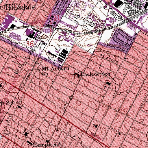Topographic Map of Laclede School, MO