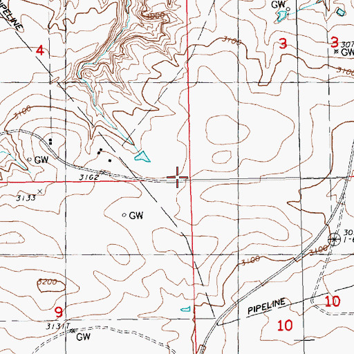 Topographic Map of Cole School (historical), MT