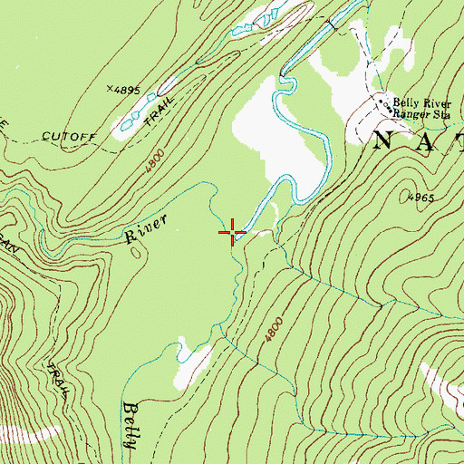 Topographic Map of Mokowanis River, MT