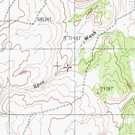 Topographic Map of McClellan Tanks, AZ