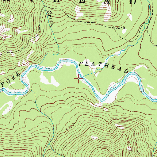 Topographic Map of Calbick Creek, MT