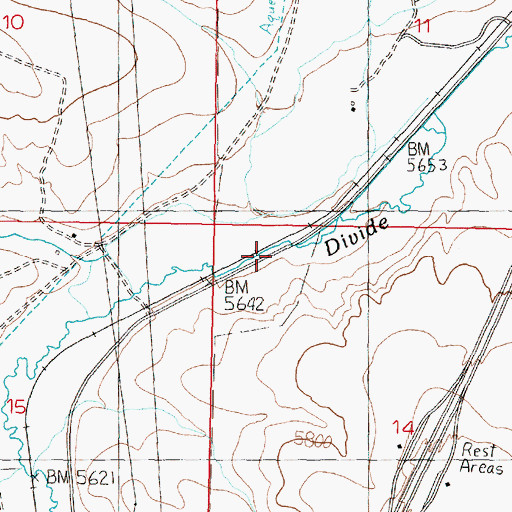 Topographic Map of Crazy Swede Creek, MT