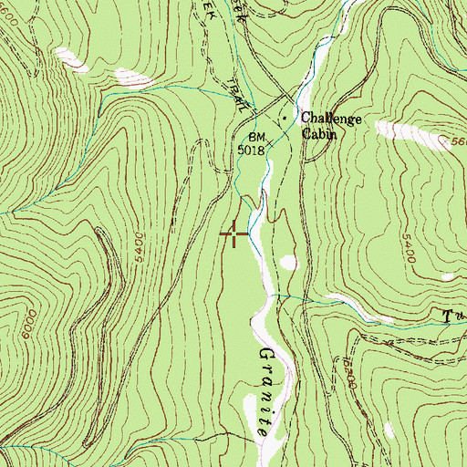 Topographic Map of Dodge Creek, MT