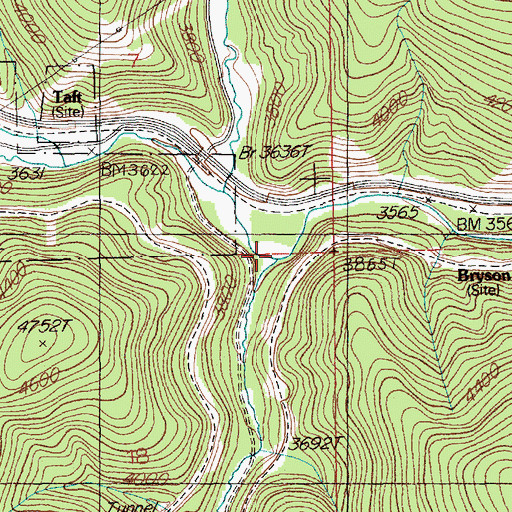 Topographic Map of Dominion Creek, MT