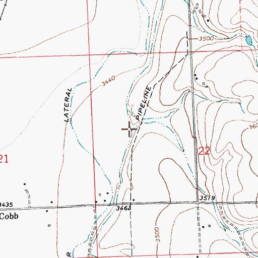 Topographic Map of Dry Creek, MT
