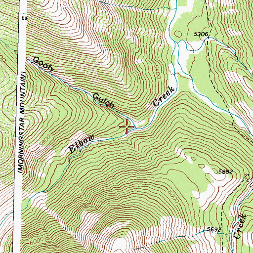 Topographic Map of Goofy Gulch, MT