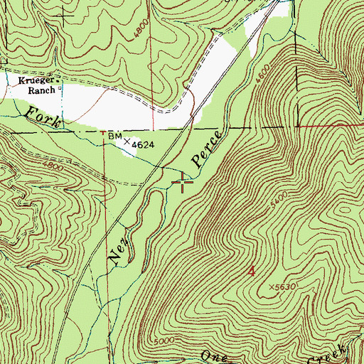 Topographic Map of Little West Fork, MT