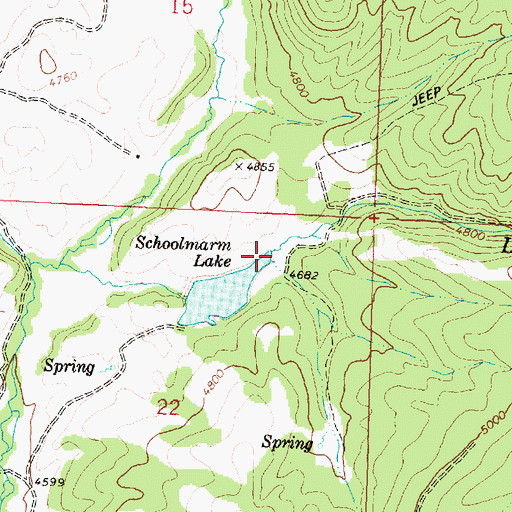 Topographic Map of Lyman Creek, MT