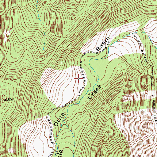 Topographic Map of Otila Basin, MT