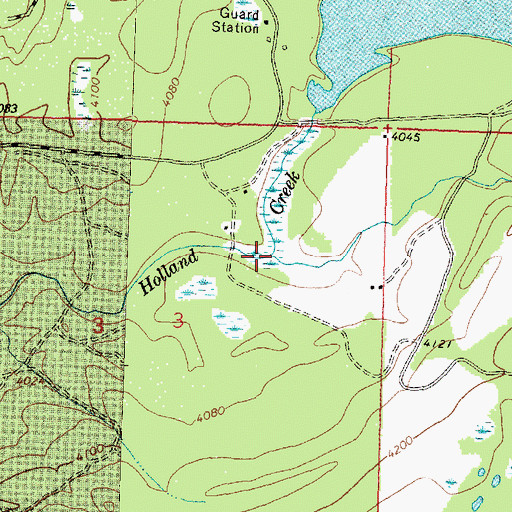 Topographic Map of Owl Creek, MT