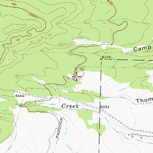 Topographic Map of Paddock Ditch, MT