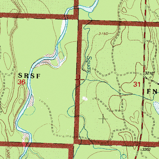 Topographic Map of Perry Creek, MT