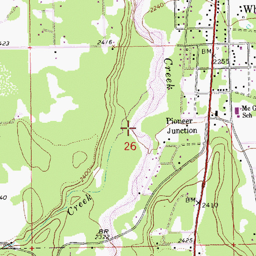 Topographic Map of Prospect Creek, MT