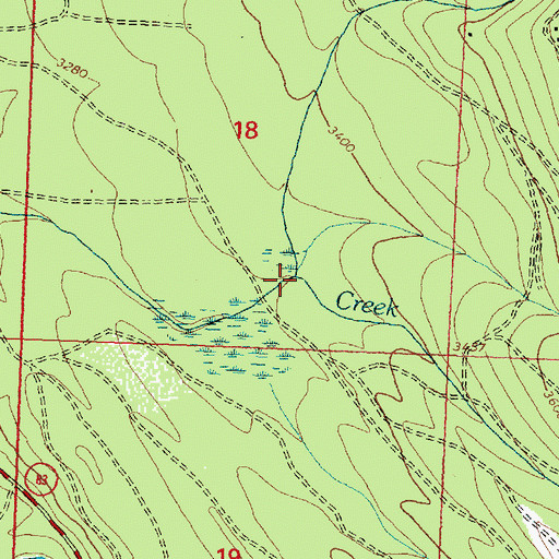 Topographic Map of Schmidt Creek, MT