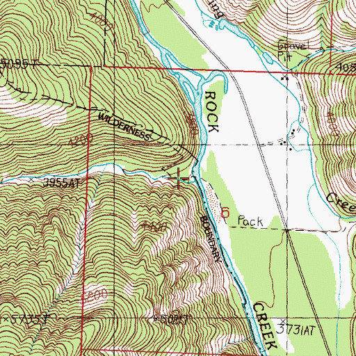 Topographic Map of Solomon Creek, MT