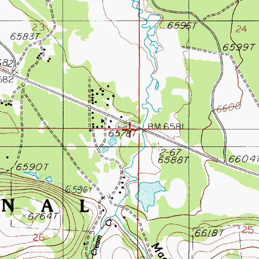 Topographic Map of South Fork Camp, MT