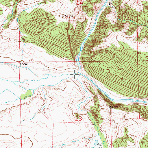 Topographic Map of Thomas Creek, MT