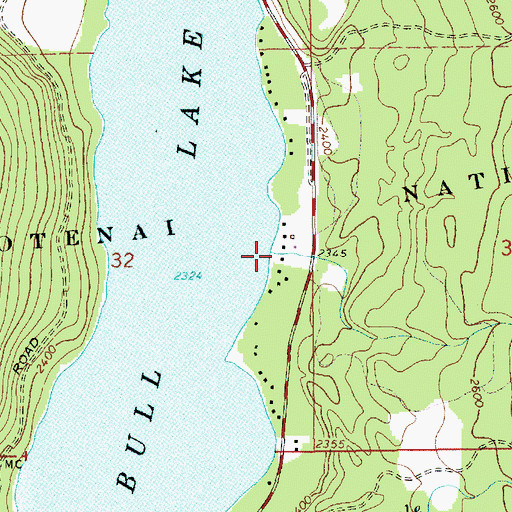 Topographic Map of Upham Creek, MT