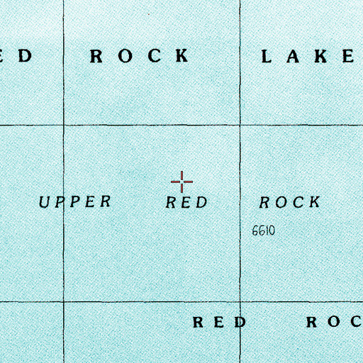 Topographic Map of Upper Red Rock Lake, MT